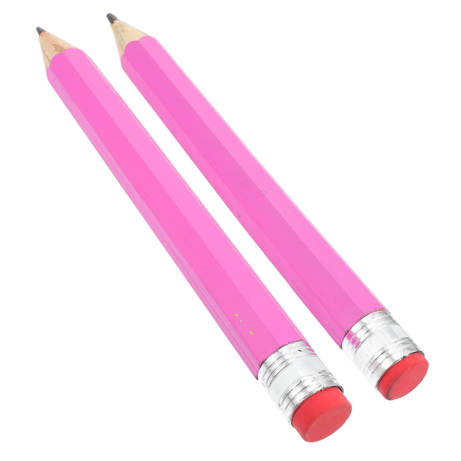 전문가용 나무 대형 드로잉 필기 그림 마크 문구 소품 (무작위 핑크 컬러 시스템) 연필, 35cm, 2 개